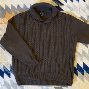 Jos. A. Bank shawl collar cable knit sweater